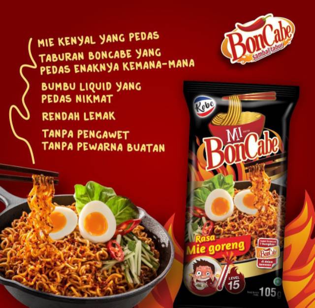 READY KOBE!! Mie Boncabe Mie Goreng Terbaru