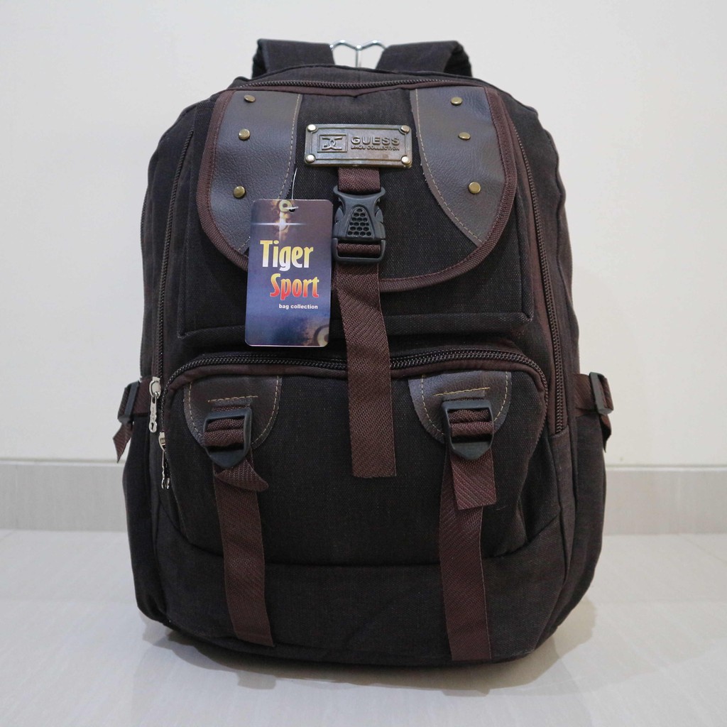 Jual Tas Punggung Ransel Adventure Keren Kuat Classic Elegan Termurah Canvas Distro Kanvas Guess