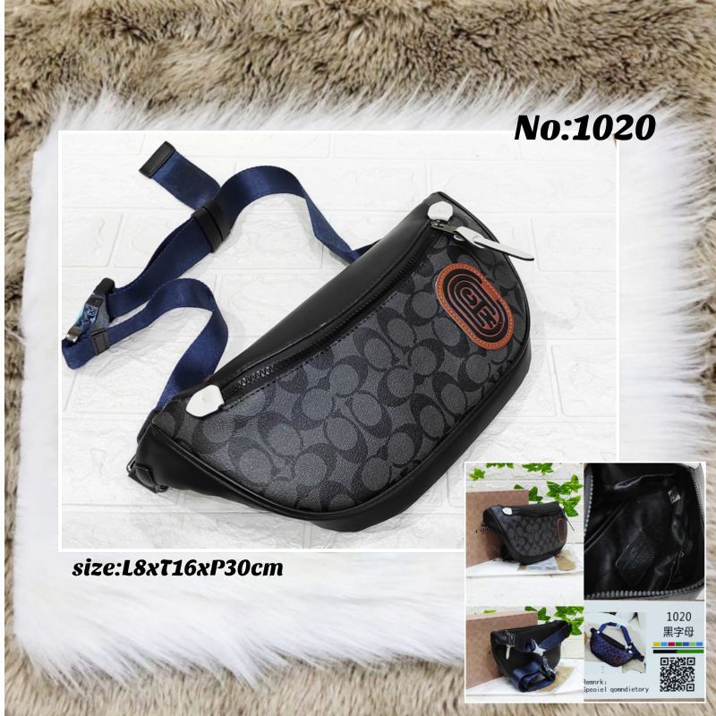 Waistbag Coach Nickel Buckel Belt Bag Bumbag Mirror Quality