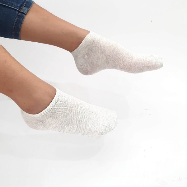 Blow KK0001 MOON Kaos Kaki Polos AnkleWanita Basic 5 Warna-Grey