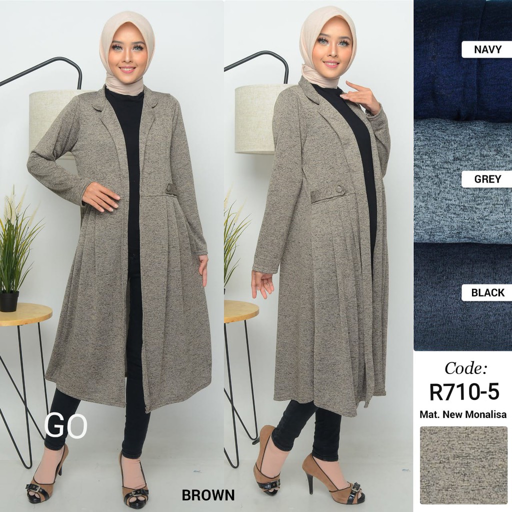 gof LINA CARDY Cardigan Wanita Murah Baju Outher Wanita Cardigan Lengan Panjang