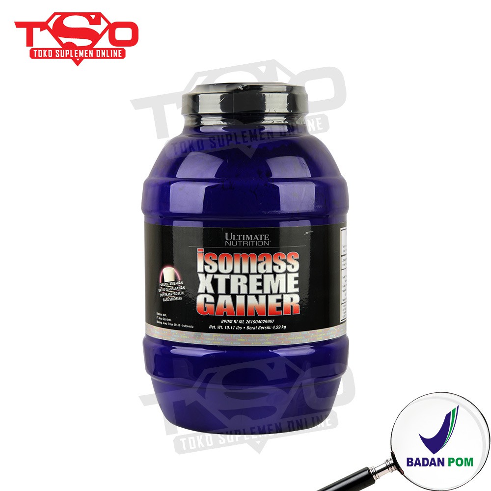 IsoMass Gainer Suplemen Fitness otot Ultimate Nutrition 10 lbs (4,9 kg)