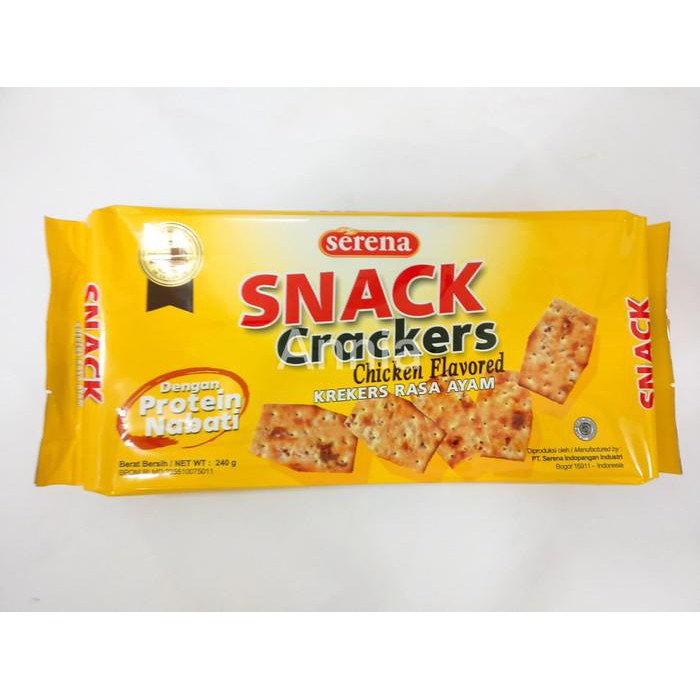 

Serena Snack Crackers Chicken Flavored BERKUALITAS