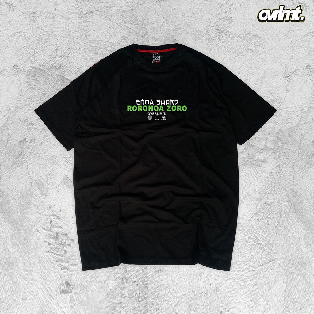 OVERLIMIT ZORO T-SHIRT OVERSIZE | KAOS OVERSIZE | RORONOA ZORO | ENMA | WANO | ONEPIECE