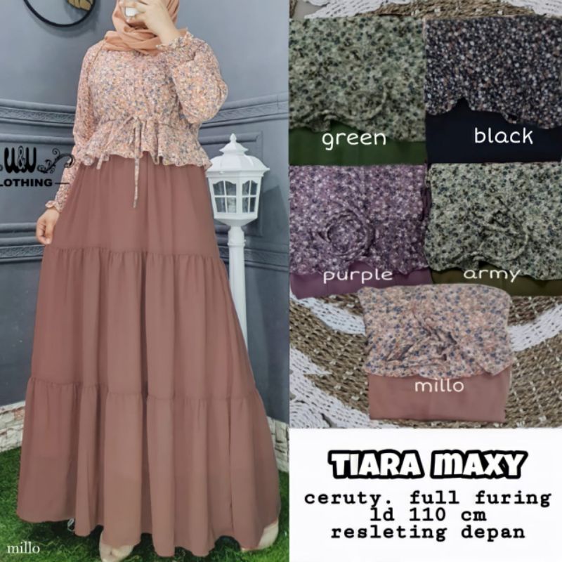 [READY] DRESS CERUTY LD 110 TIARA MAXY BY W&amp;W