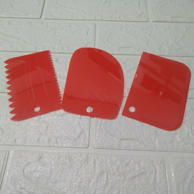 Scraper kue plastik 3 in 1