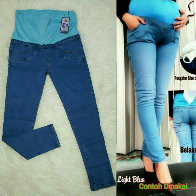  Celana Hamil Jeans Materna Pants Wanita Jeans Shopee 