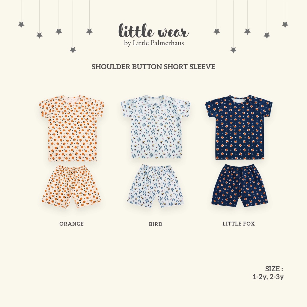 Motif terbaru Little Wear by little palmerhaus setelan pendek anak