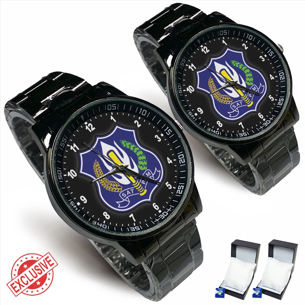 Jam Tangan Rantai Couple SATPAM/SECURITY - KBS RI (Keren)