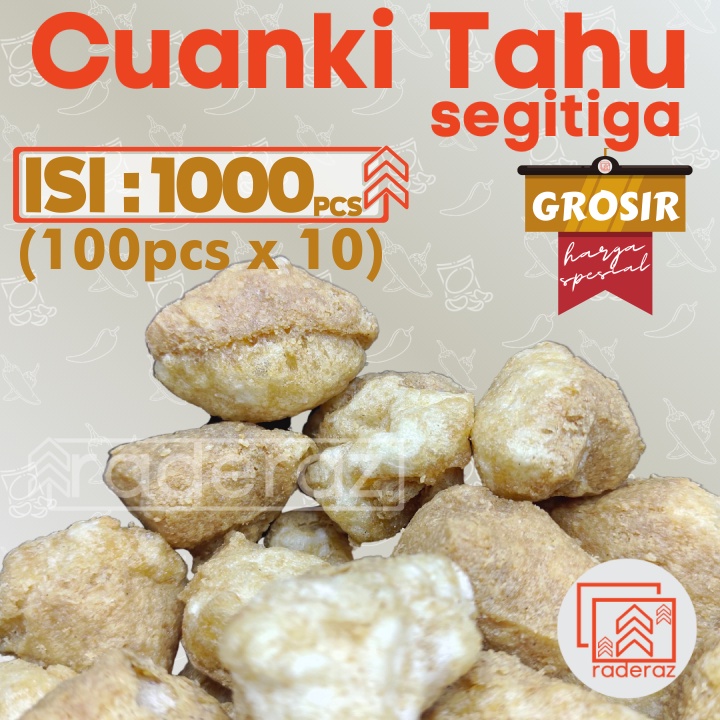 

KHUSUS GROSIRAN - TAHU cuanki isi 1000pcs Toping Baso Aci, Seblak khas Garut by RADERAZ (bisa GROSIR bisa COD)