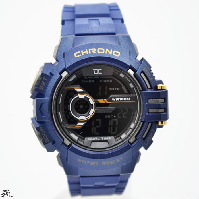 JAM TANGAN PRIA DIGITEC COLLECTION DC 5011 DIGITAL ORI ANTI AIR BLUE