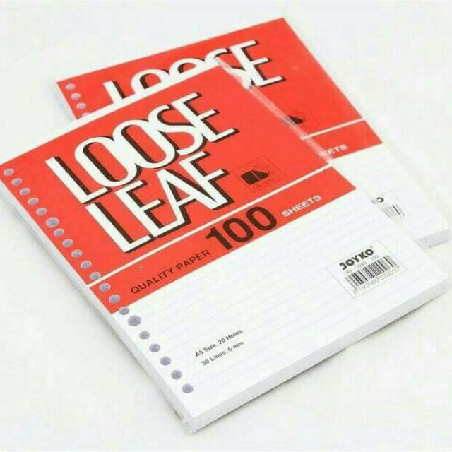 

Termurah!! Refill binder/Loose Leaf A5 isi 100