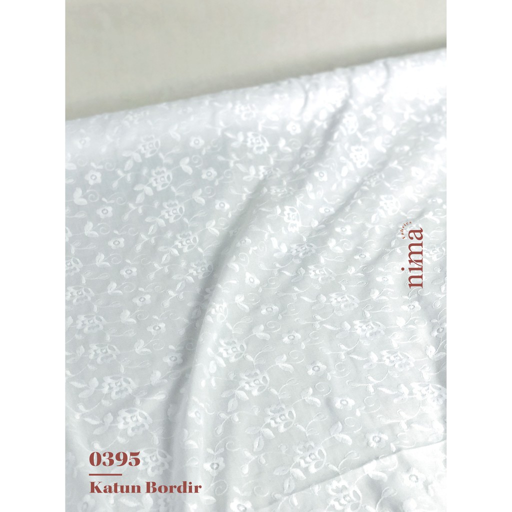 1/2 Meter Kain Katun &amp; Satin Bordir Premium