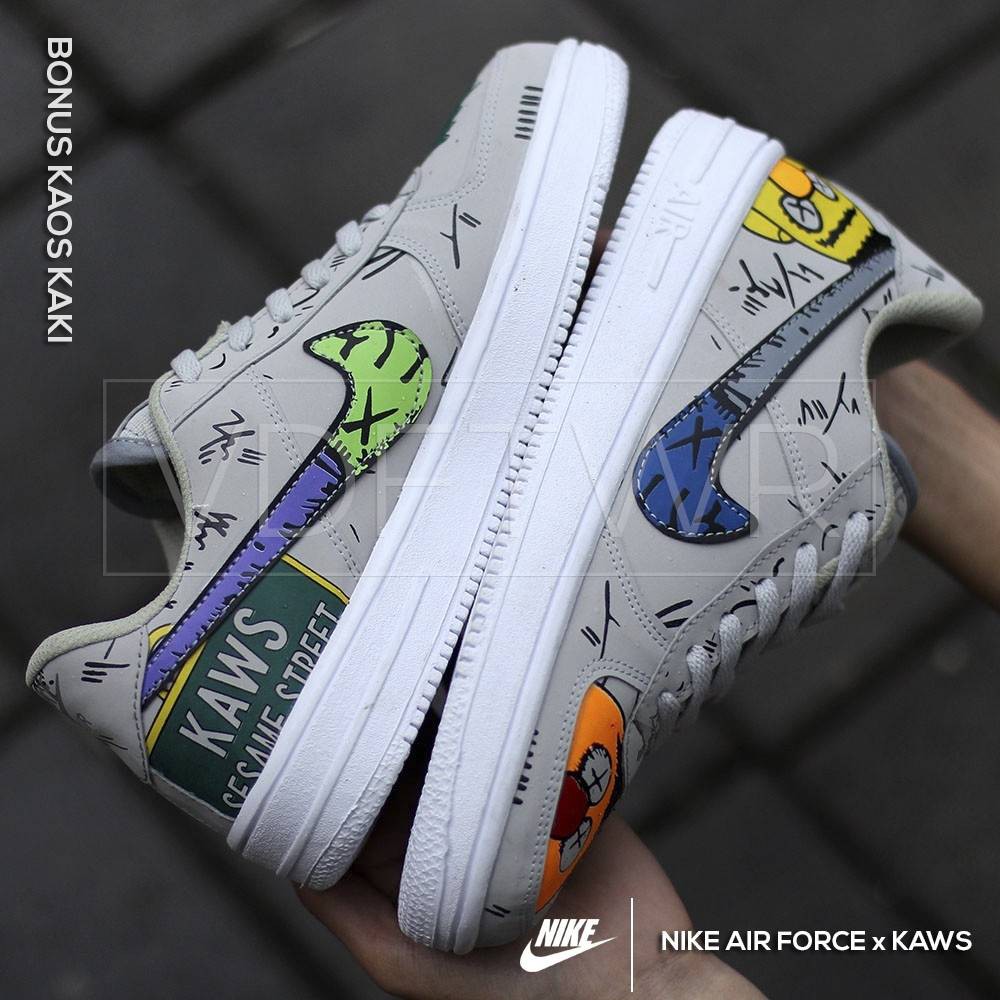 kaws x sesame street air force 1
