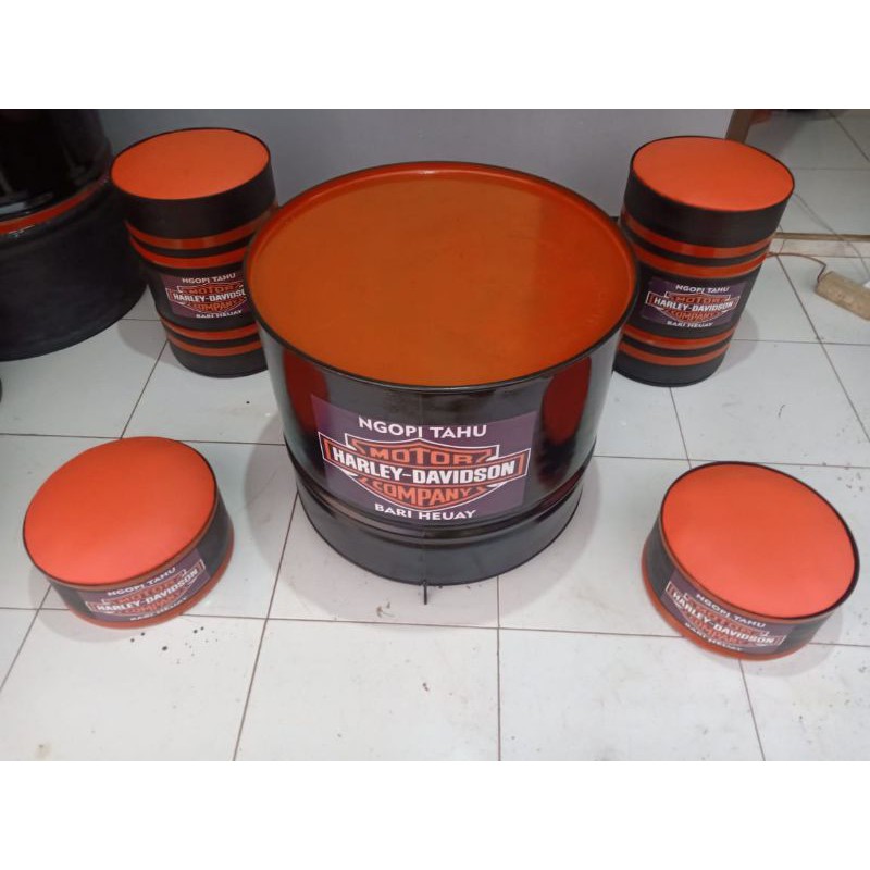 Kursi meja drum 1 set