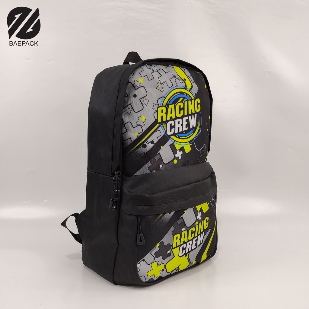 Tas Punggung Ransel Bagpack Cowok Racing Crew Original Baepack / Ransel Pria Murah Berkualitas Produsen Bandung / Tas Sekolah Karakter Premium