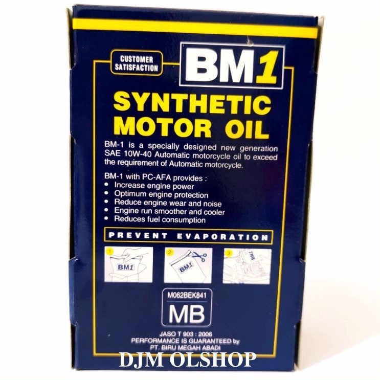 Oil BM1 PC 1300 For Matik SAE 10W-40 Jaso MB 650ml