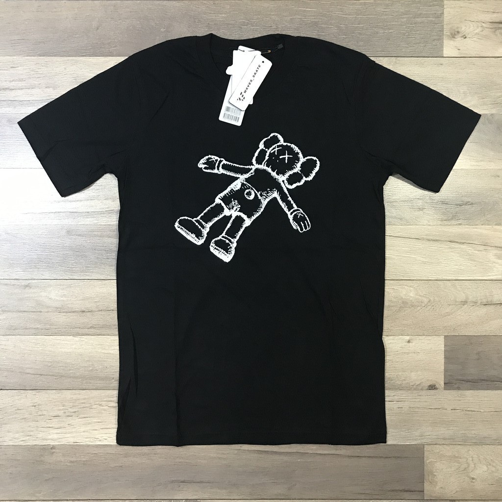 KAOS UNIQLO x KAWS (SUMMER UT GRAPHIC BLACK) - 100% COTTON - TERLARIS-SLEEP KAWS