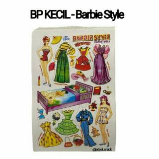 Mainan BK (Boneka Kertas) BARBIE / BP (Bongkar Pasang) / Mainan Baju