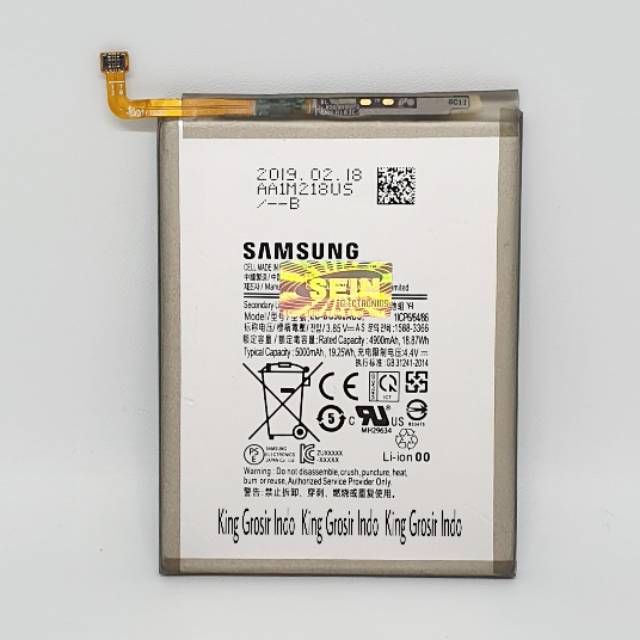 Baterai Samsung Galaxy M30 EB-BG580ABU Original SEIN Battery Batere Batt