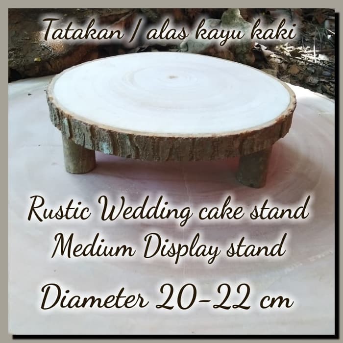 Display wedding cake stand 20-22 cm talenan tatakan besar berkaki