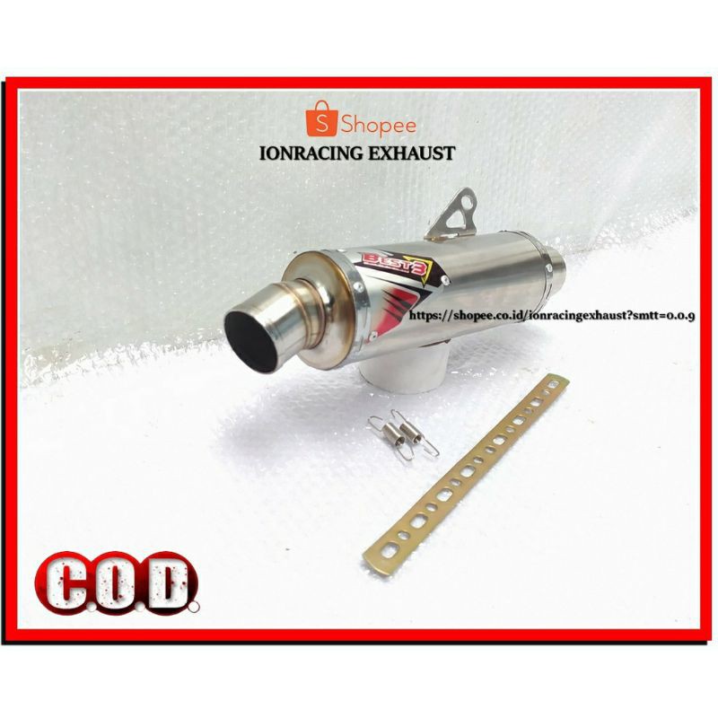 KNALPOT BEST3 SILINCER ONLY Silincer knalpot NMAX AEROX PCX VARIO 125 150 SCOOPY BEAT DLL inlet 50mm