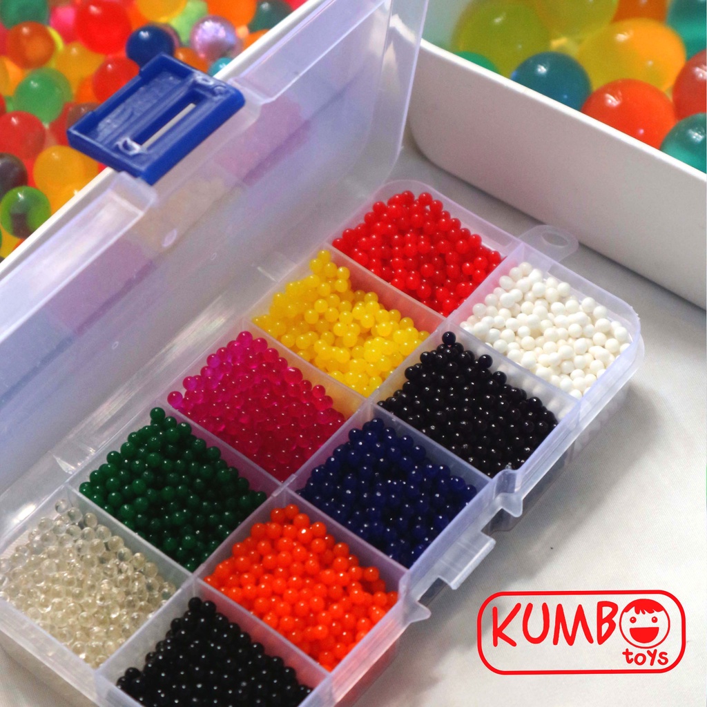 Waterbeads Orbeez Hidrogel Sensory Play 10 Warna @10gram