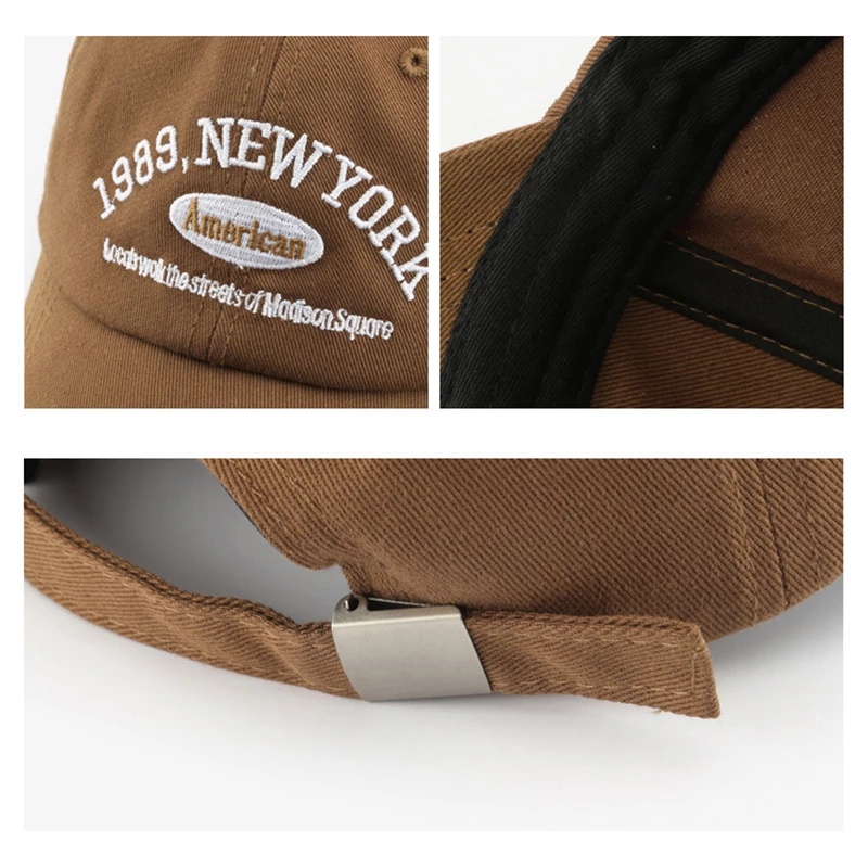 Topi baseball adjustable Motif Bordir New York-themed Gaya hip hop Untuk Pria Dan Wanita