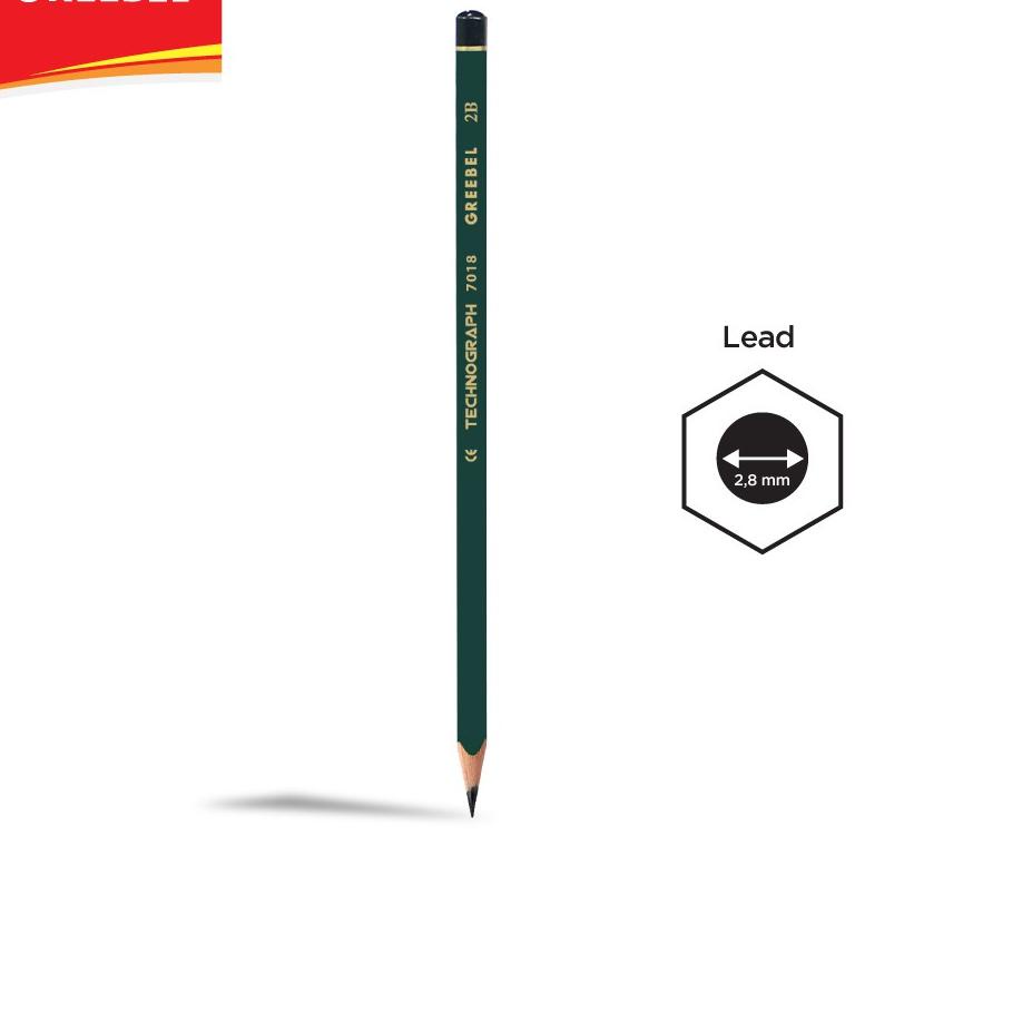 

New GREEBEL Pensil/Pencil 2B 7018 12 PCS/SET 한