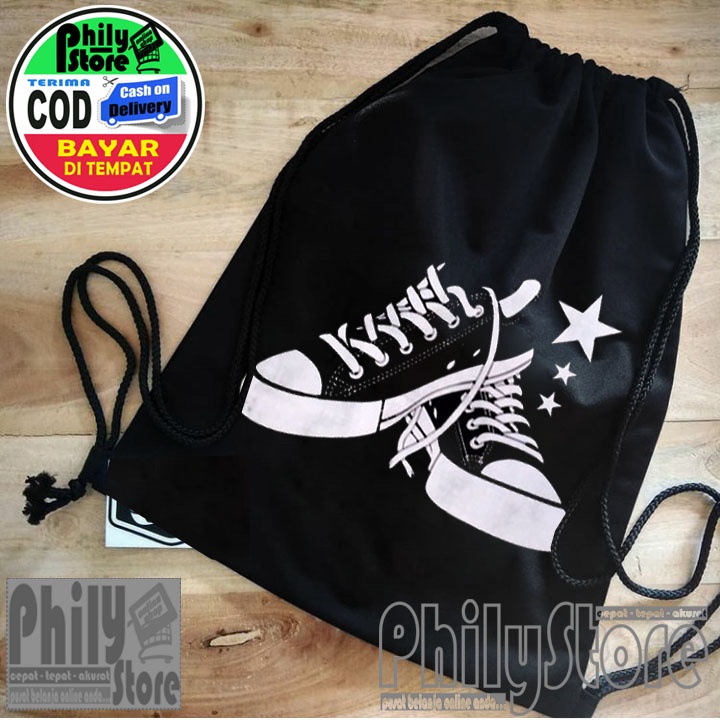 (BISA COD ) TAS SERUT ADIDAS STRING BAG GYMSACK RANSEL OLAHRAGA FUTSAL TAS SEPEDA