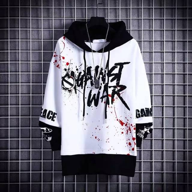 Sweater pria WAR sablonan kekinian banget