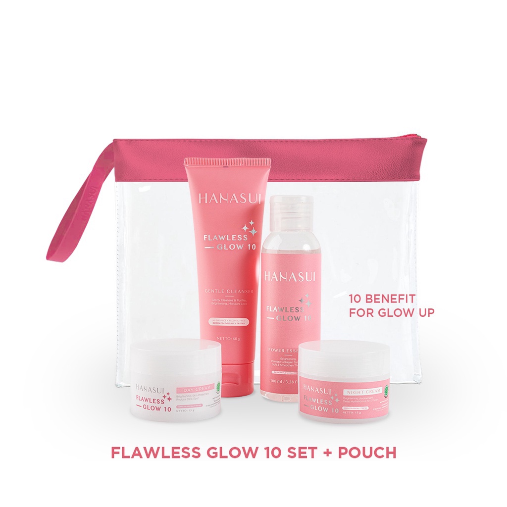 Hanasui Paket Flawless Glow 4 In 1