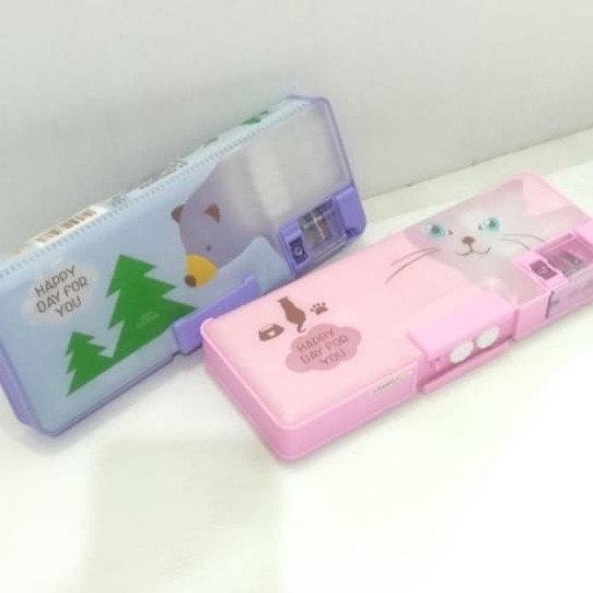 

Tempat Pensil Kode Transparant Lucu