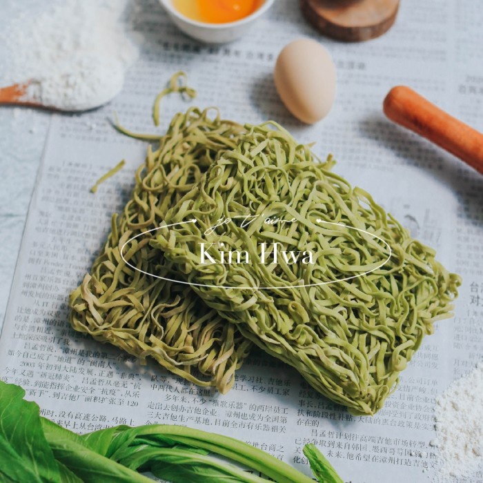 

Kim Hwa Mie Kering Sayur Pakcoy 140gr / Mi Hijau Sehat Sayuran Pakcoi