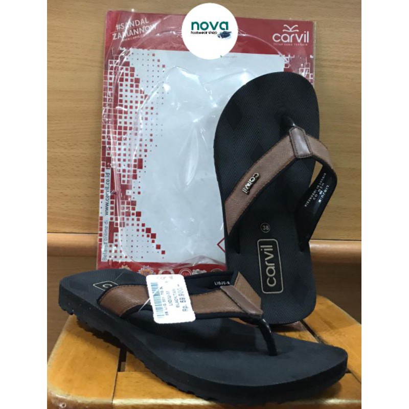 Sandal Jepit Carvil brown