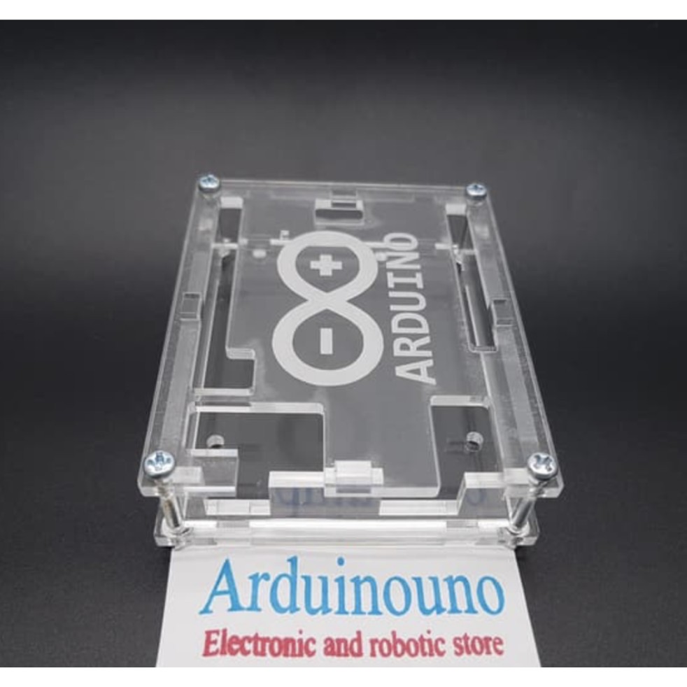 Transparent Box Case acrylic case Arduino UNO with logo good quality