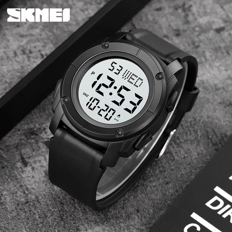 SKMEI 1853 Jam Tangan Pria Digital Chronograph Sport Watch Anti Air Tali Rubber WATCHKITE WKOS