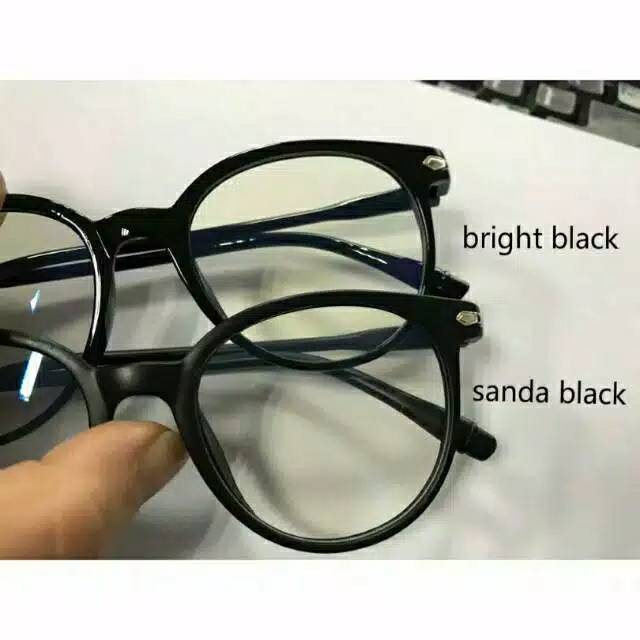 Kaca mata anti radiasi frame warna hitam
