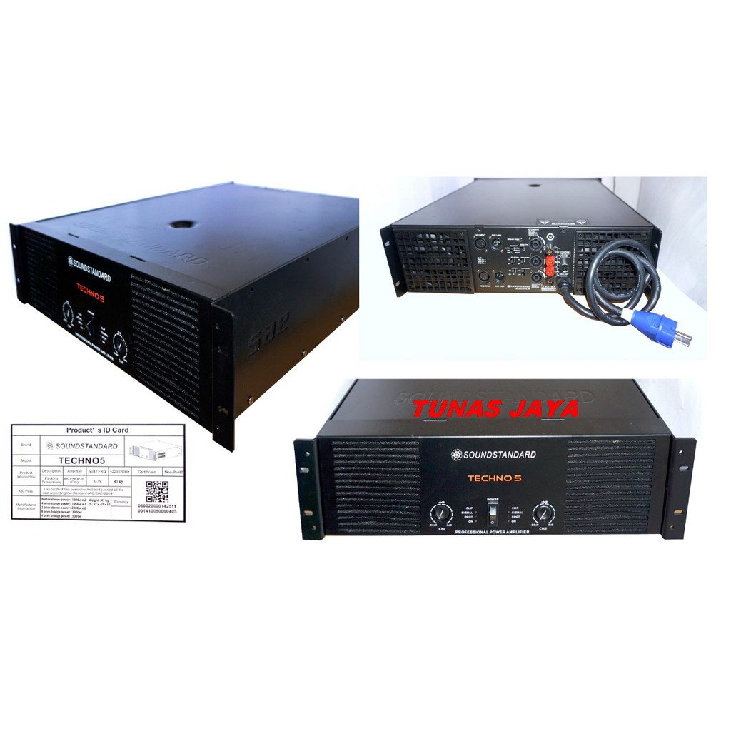 POWER AMPLIFIER SOUNDSTANDARD TECHNO 5-TECHNO 5