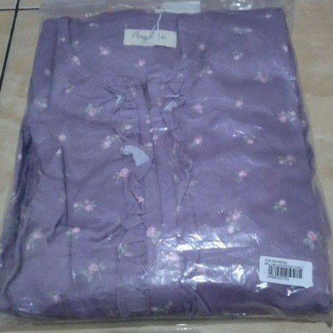 READY STOK Bella dress tinyrose dusty purple atelier Angelina