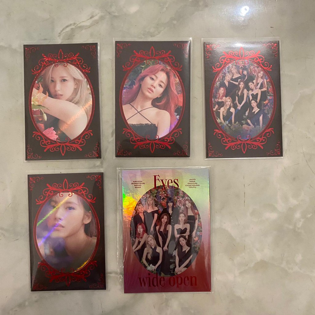 PHOTOCARD TWICE HOLOGRAM EYES WIDE OPEN WITHDRAMA