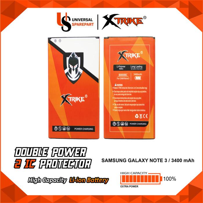 Baterai XTRIKE Double Power B800 SAMSUNG GALAXY NOTE 3