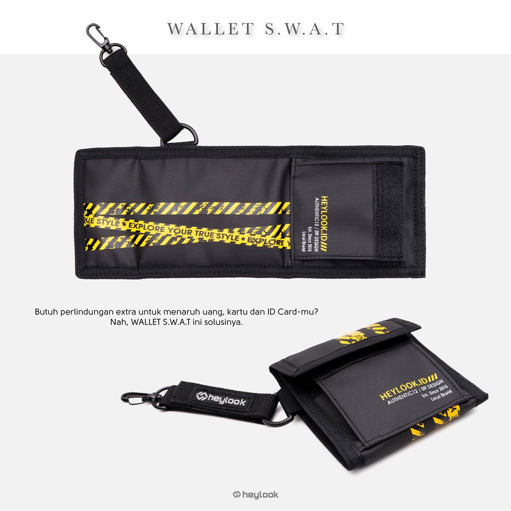 HEYLOOK Project - Dompet Pria Waterproof Dompet Lipat S.W.A.T Dompet Pendek Dompet Anti Air Distro