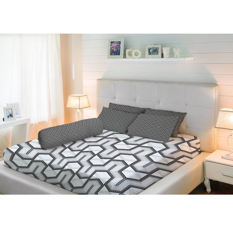 SPREI VALLERY QUINCY PRINT UK. 180X200 TINGGI 30CM, 160x200 TINGGI 30CM, SINGLE 120x200 TINGGI 30CM