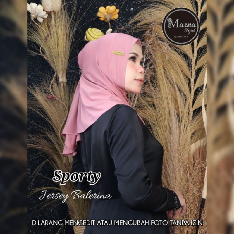 Jilbab Instan Sporty Original Mazna Hijab-1