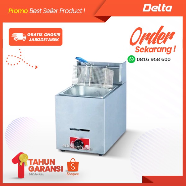Gas Deep Fryer ASTRO SINGLE 6 Liter GDF-06