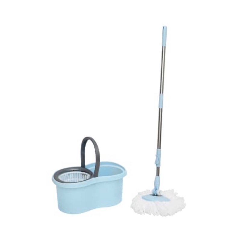 PROCLEAN SET ALAT PEL PUTAR DENGAN EMBER/ACE SPIN MOP BLUE/ACE ALAT PEL SPIN MOP