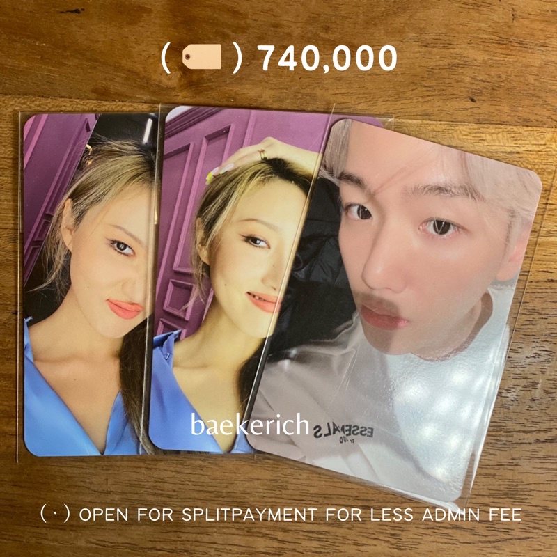 EXO Baekhyun Kihno Obsession PC Photocard MAMAMOO Hwasa WAW Bene Makestar Apple Music AppMu