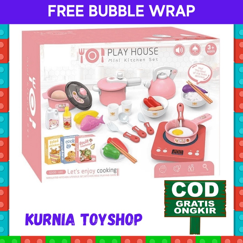 Kado Bermain Anak Masak Masakan Kitchen Set Jual Jualan Lengkap Cewek Permainan Edukasi Edukatif Mai