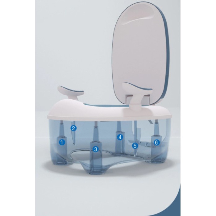 QIEZUOBIANQI Toilet Latihan WC Duduk Anak Baby Potty Multifunction Portable